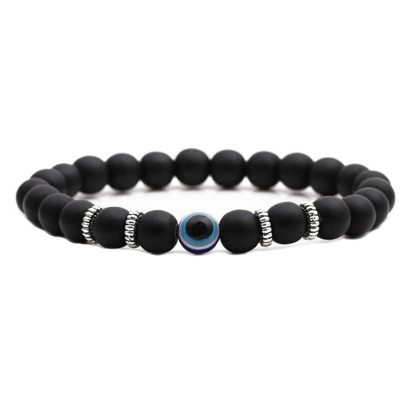Wholesale Devil's Eye 8mm Tiger Eye Volcanic Stone Bracelets